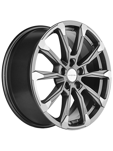 Диск литой KHOMEN WHEELS KHW1808 7,5J18 PCD5*108 ET40 DIA54,1 Gray-FP (27520)
