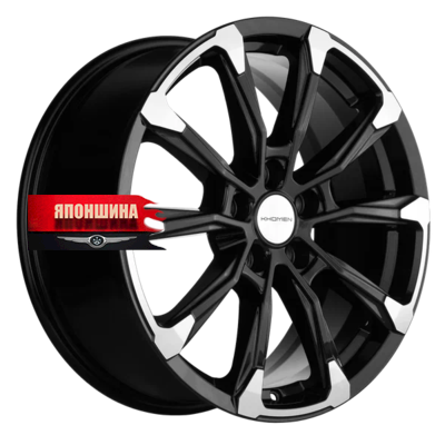 Диск литой KHOMEN WHEELS KHW1808 7,5J18 PCD5*114,3 ET37 DIA66,5 BLACK-FP (WHS516718)