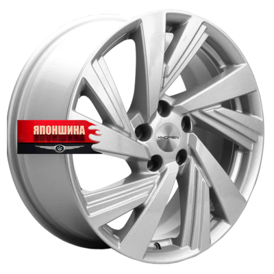 Диск литой KHOMEN WHEELS KHW1801 7,5J18 PCD5*114,3 ET45 DIA67,1 F-SILVER (WHS498479)