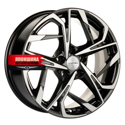 Диск литой KHOMEN WHEELS KHW1716 7J17 PCD5*110 ET40 DIA67,1 BLACK-FP (WHS518773)