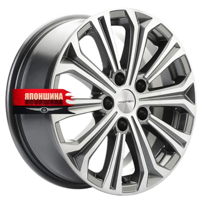 Диск литой KHOMEN WHEELS KHW1610 6,5J16 PCD5*108 ET45 DIA60,1 GRAY-FP (WHS531836)
