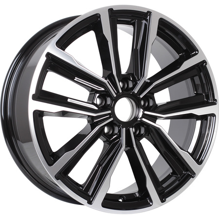 Диск литой K&K ЛАЦИО 7,5J17 PCD5*110 ET38 DIA67,1 ALMAZ BLACK (7254771)