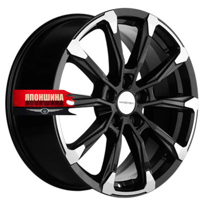Диск литой KHOMEN WHEELS KHW1808 7,5J18 PCD5*110 ET40 DIA67,1 BLACK-FP (WHS526031)