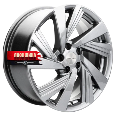 Диск литой KHOMEN WHEELS KHW1801 7,5J18 PCD5*114,3 ET38 DIA67,1 GRAY (WHS507203)