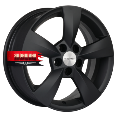 Диск литой KHOMEN WHEELS KHW1504 6J15 PCD5*100 ET38 DIA57,1 BLACK MATT (WHS497893)