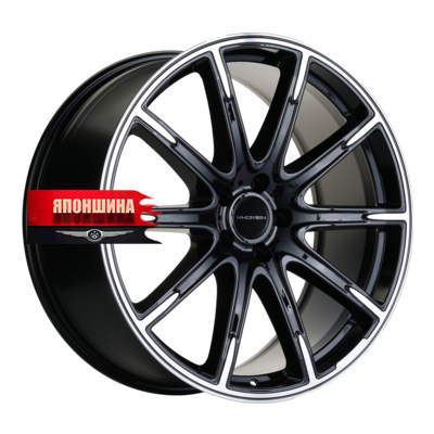Диск литой KHOMEN WHEELS KHW2102 9,5J21 PCD5*112 ET45 DIA66,6 BLACK-FP (WHS503696)