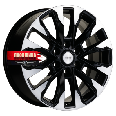 Диск литой KHOMEN WHEELS KHW2010 8J20 PCD6*114,3 ET45 DIA66,1 BLACK-FP (WHS524979)