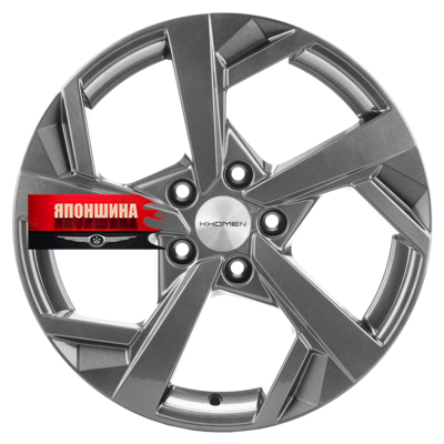 Диск литой KHOMEN WHEELS KHW1712 7J17 PCD5*114,3 ET45 DIA60,1 GRAY (WHS497937)