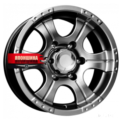 Диск литой K&K БАЙКОНУР ДЖИП-РЕЙД 8J16 PCD5*139,7 ET-15 DIA110,1 ДАРК ПЛАТИНУМ (WHS512599)