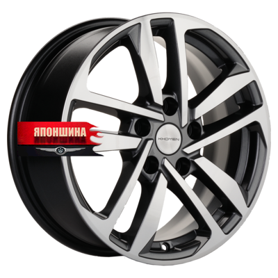 Диск литой KHOMEN WHEELS KHW1612 6,5J16 PCD5*114,3 ET45 DIA60,1 GRAY-FP (WHS501926)