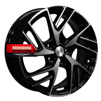 Диск литой KHOMEN WHEELS KHW1722 6,5J17 PCD5*114,3 ET40 DIA64,1 BLACK-FP (WHS519879)