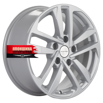 Диск литой KHOMEN WHEELS KHW1612 6,5J16 PCD5*114,3 ET45 DIA67,1 F-SILVER (WHS501919)
