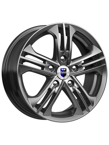 Диск литой K&K TRINITY 6J15 PCD5*100 ET43 DIA57,1 дарк платинум (18495)