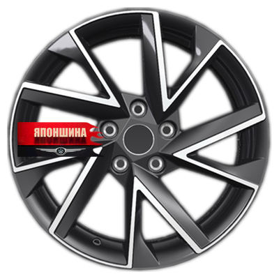 Диск литой KHOMEN WHEELS KHW1714 7J17 PCD5*114,3 ET45 DIA66,1 BLACK-FP (WHS498604)