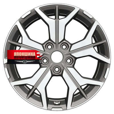Диск литой KHOMEN WHEELS KHW1715 7J17 PCD5*114,3 ET39 DIA60,1 GRAY-FP (WHS498133)