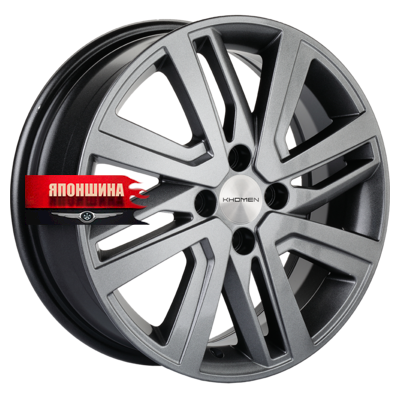 Диск литой KHOMEN WHEELS KHW1609 6J16 PCD4*100 ET41 DIA60,1 G-SILVER (WHS498070)
