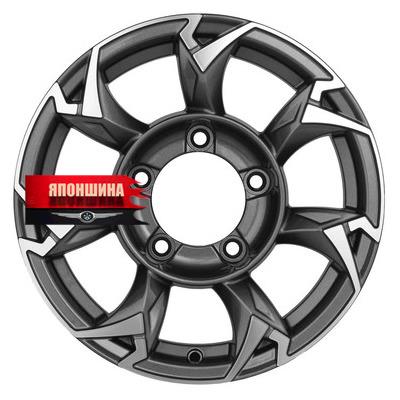 Диск литой KHOMEN WHEELS KHW1505 5,5J15 PCD5*139,7 ET5 DIA108,1 GRAY-FP (WHS511148)