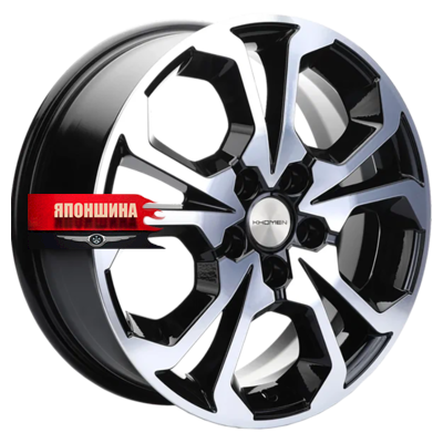 Диск литой KHOMEN WHEELS KHW1711 6,5J17 PCD5*114,3 ET37 DIA66,5 BLACK-FP (WHS531541)