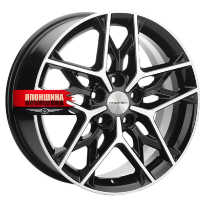 Диск литой KHOMEN WHEELS KHW1709 7J17 PCD5*114,3 ET40 DIA57,1 BLACK-FP (WHS518115)