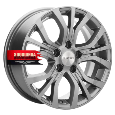 Диск литой KHOMEN WHEELS KHW1608 6,5J16 PCD5*114,3 ET38 DIA67,1 GRAY (WHS497903)
