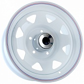 Диск штампованный GRIZZLY SW01 7J16 PCD5*139,7 ET0 DIA108,5 SHINNING WHITE WITH RED AND BL (1558SW01)