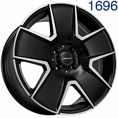 Диск литой KIPARDO KF61 7,5J17 PCD4*98 ET28 DIA58,6 GLOSS BLACK MACHINED FACE (1696KF61)