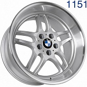 Диск литой FF JT141 10J19 PCD5*120 ET20 DIA74,1 SILVER MACHINED LIP (1151JT141)