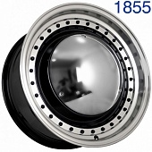 Диск литой FF REW024 7,5J17 PCD4*114,3 ET20 DIA73,1 BML + BLACK RIVETS (1855REW024)