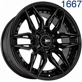 Диск литой KIPARDO KF66 8,5J18 PCD6*139,7 ET15 DIA108,1 BLACK (1667KF66)