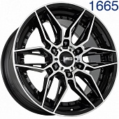 Диск литой KIPARDO KF66 8,5J18 PCD6*139,7 ET30 DIA108,1 BLACK MACHINED FACE (1665KF66)