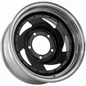 Диск штампованный GRIZZLY SW04 7J15 PCD5*139,7 ET-20 DIA108,5 BLACK INNER + CHROME OUTER RIM (1223SW04)