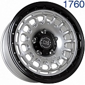 Диск литой FF KF60 8,5J18 PCD5*150 ET10 DIA110,5 SILVER WITH BLACK LIP (1760KF60)